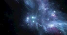 创意放射宇宙星空