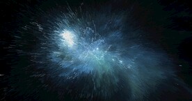 创意放射宇宙星空