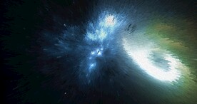 爆发飞溅宇宙星空图片