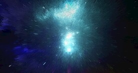 酷炫爆破放射宇宙星空