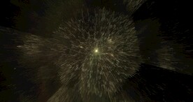 酷炫爆破放射宇宙星空