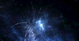 创意放射宇宙星空