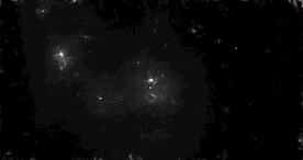 黑白格调宇宙星空粒子