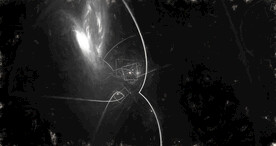 黑白格调宇宙星空粒子