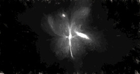 黑白格调宇宙星空粒子