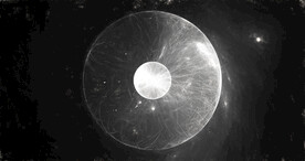 黑白格调宇宙星空粒子图片