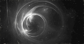 黑白格调宇宙星空粒子图片