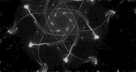 黑白格调宇宙星空粒子图片