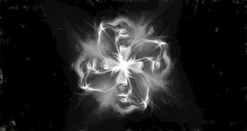 黑白格调宇宙星空粒子图片