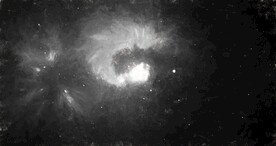 黑白格调宇宙星空粒子图片