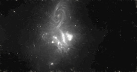 黑白格调宇宙星空粒子图片