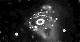 黑白格调宇宙星空粒子图片