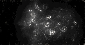 黑白格调宇宙星空粒子图片