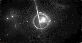 黑白格调宇宙星空粒子图片