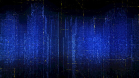 蓝色科技城市全息背景图片