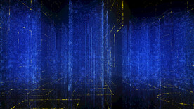 蓝色科技城市全息背景图片