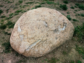 草地大石头