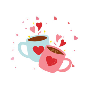 情人节素材 爱心杯子