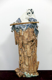 韦华 高山流水 瓷雕