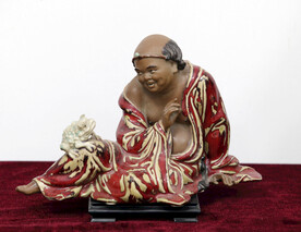 刘泽棉 刘海戏金蟾 瓷雕