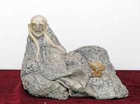 韦华 长眉罗汉 瓷雕