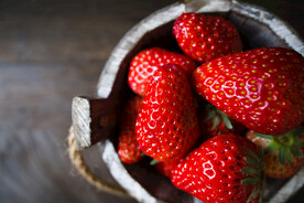 草莓静物细节摄影