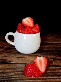 草莓静物细节特写摄影