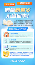 尿道炎男科海报