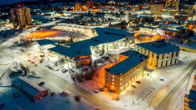 冬天的城市夜晚