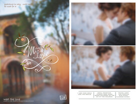 婚纱照相册内页