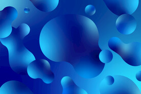 蓝色水滴水迹素材