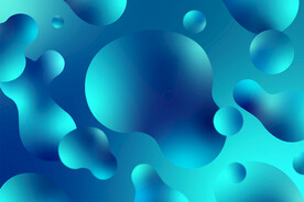 蓝色水滴水迹素材