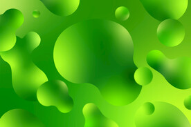 绿色水滴水迹素材