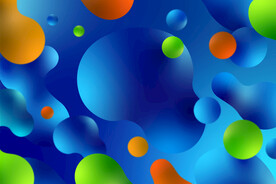 多彩水滴水迹素材