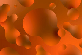 多彩水滴水迹素材