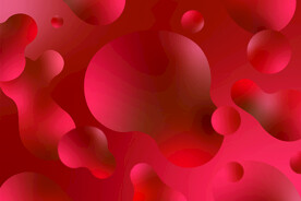 红色水滴水迹素材