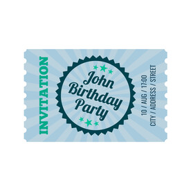 复古票据  模版 