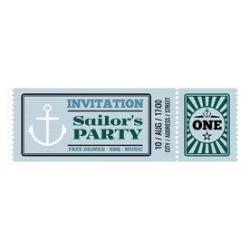 复古票据  模版