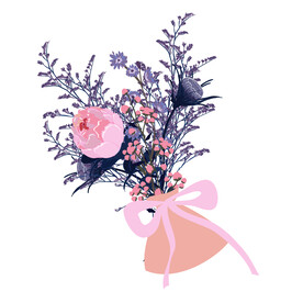 玫瑰花束 粉色玫瑰 