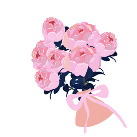 玫瑰花束 粉色玫瑰 