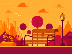 卡通公园矢量素材