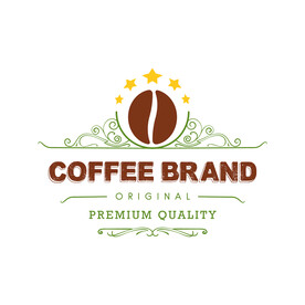 咖啡标签  图标设计   