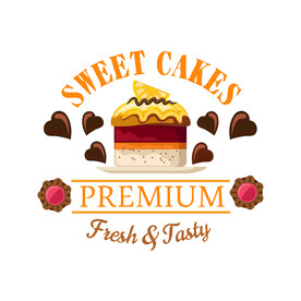 蛋糕标签 图标设计