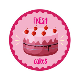 蛋糕标签 图标设计