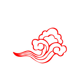 祥云祥云线条手绘祥云