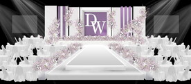 紫色秀场风婚礼