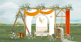 户外婚礼效果图