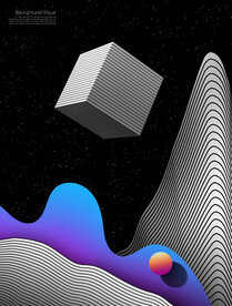 抽象空间海报