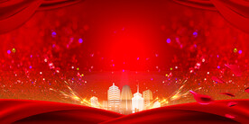 红色宣传栏背景展板素材