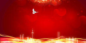 红色宣传栏背景展板素材